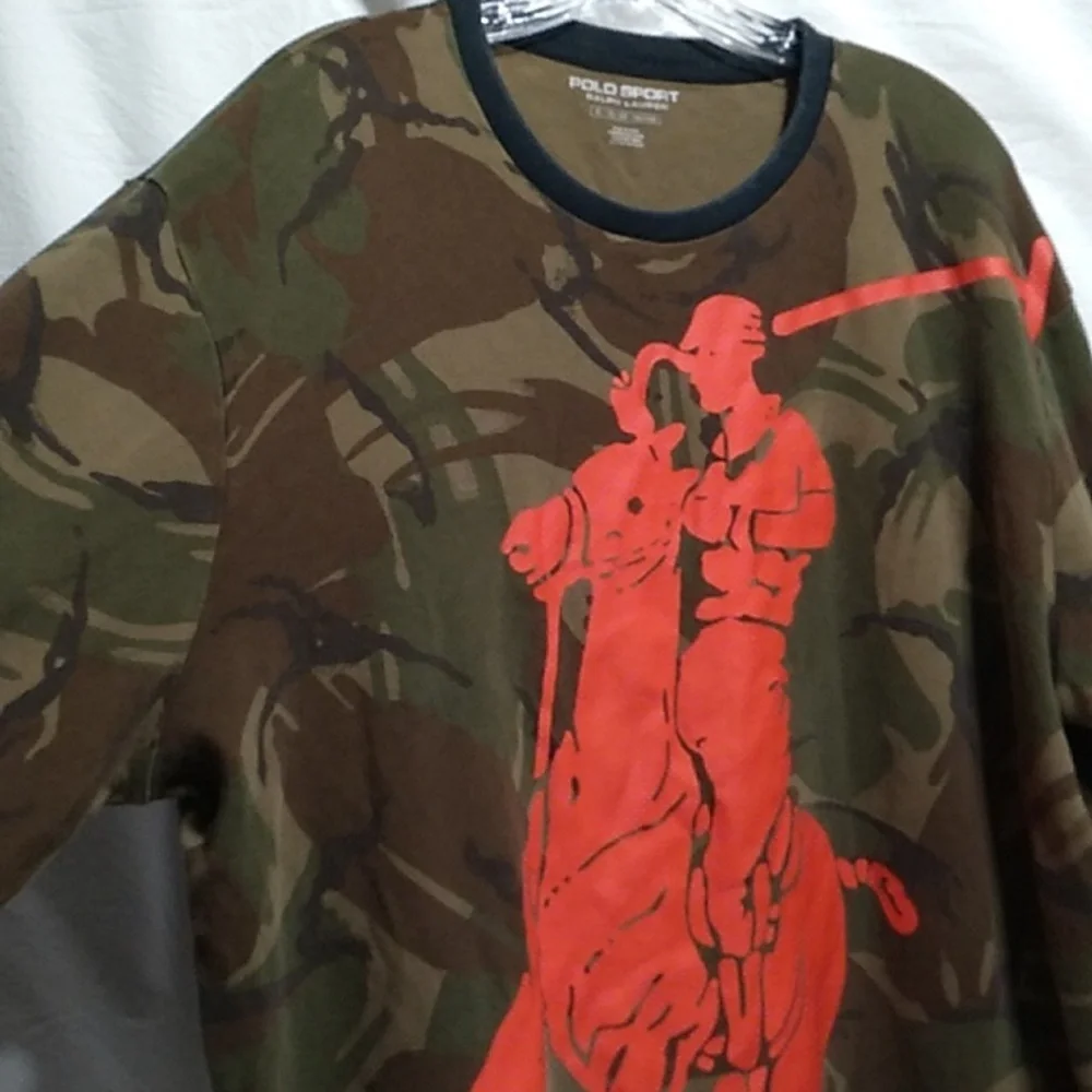 (X-50) SALE! Authentic Polo Sport Ralph Lauren Shirt Sz.XL Large Print On Front - Picture 5 of 16